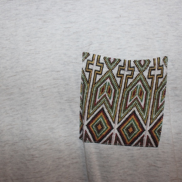 Tan Aztec Pocket Tee - Picture 3 of 4